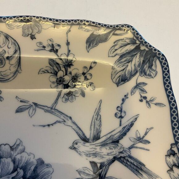 Adelaide Blue 222 Fifth Toile China Plate. Birds flowers french - Picture 6 of 14
